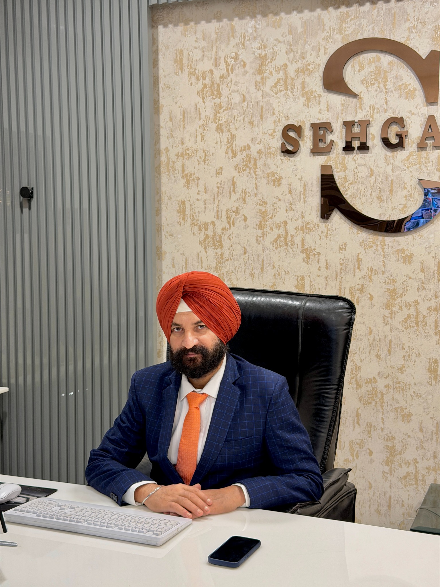 Jaswinder Singh, Proprietor, at the Sehgal Alloys office